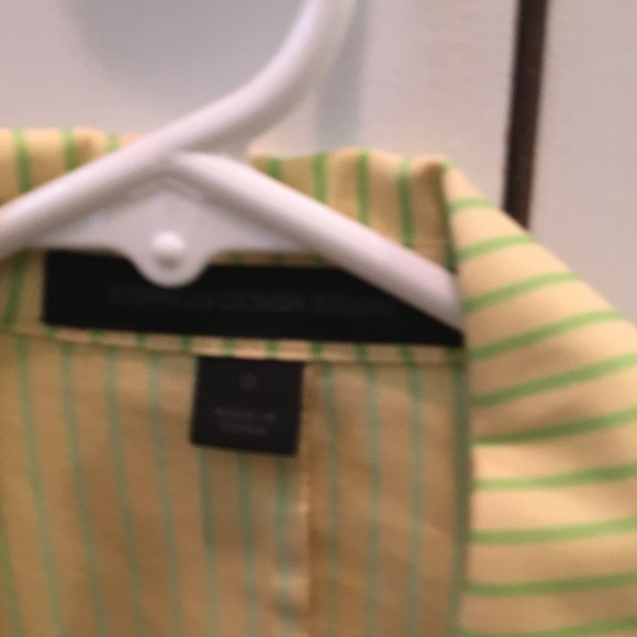 Belted Express cotton stripe blazer - Picture 3 of 3